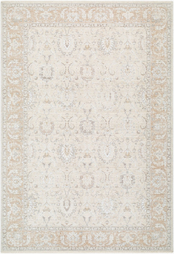 Livabliss Lotus Traditional Medallion Area Rug Woven in Turkey with Fringe for Living Rooms Cream, Light Be 10' x 13'11" LOT2307-101311