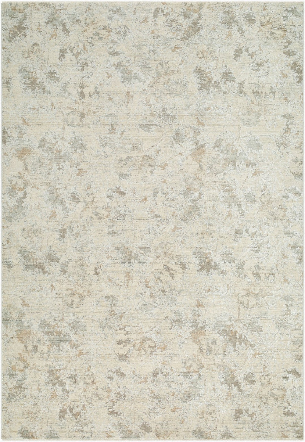 Livabliss Lotus Mid-century Modern Large Area Rug with Fringe Woven Polypropylene Living Room Cream, Light Be 7'10" x 10'2" LOT2313-710102