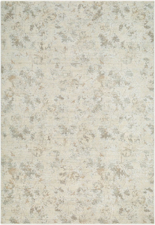 Livabliss Lotus Mid-century Modern Large Area Rug with Fringe Woven Polypropylene Living Room Cream, Light Be 7'10" x 10'2" LOT2313-710102