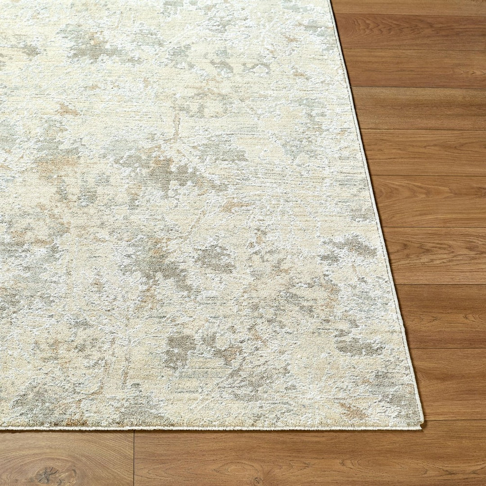 Livabliss Lotus Mid-century Modern Large Area Rug with Fringe Woven Polypropylene Living Room Cream, Light Be 7'10" x 10'2" LOT2313-710102