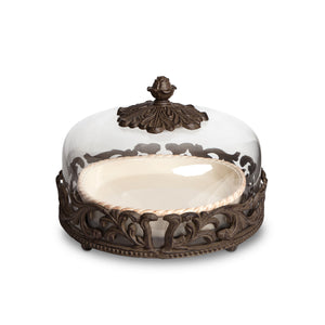 Acanthus Stoneware Pie Server with Dome EAW31896 Park Hill