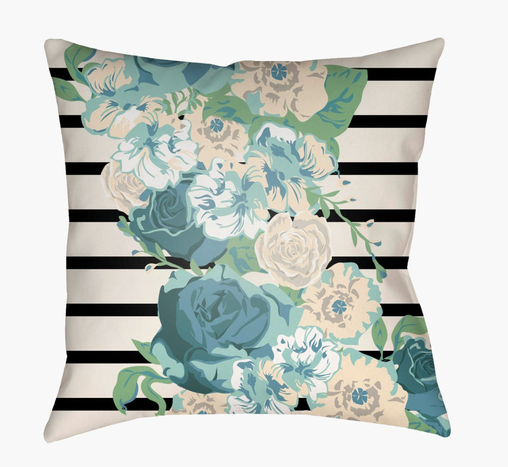 Livabliss Lolita Woven Geometric Square Accent Pillow Polyfill Insert for Sofa or Bed LOTA1000-1818