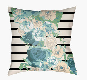 Livabliss Lolita Woven Geometric Square Accent Pillow Polyfill Insert for Sofa or Bed LOTA1000-1818