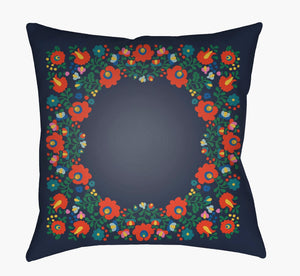 Livabliss Lolita Woven Polyester Throw Pillow Vintage Pattern Boho Accent for Sofa or Bed LOTA1307-1818