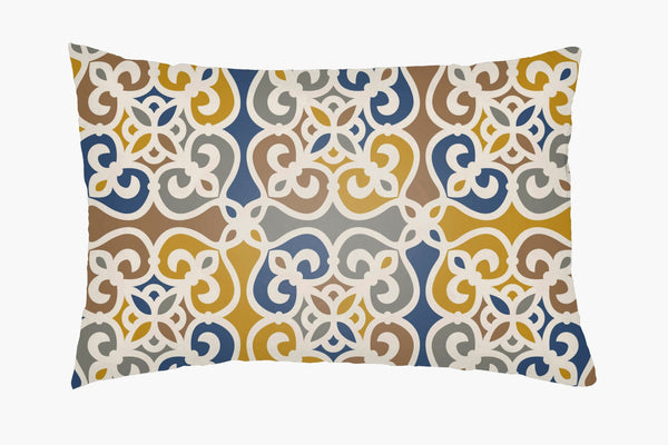 Livabliss Lolita Vintage Woven Lumbar Pillow Polyfill Polyester Sofa Accent Usa Crafted LOTA1319-1424