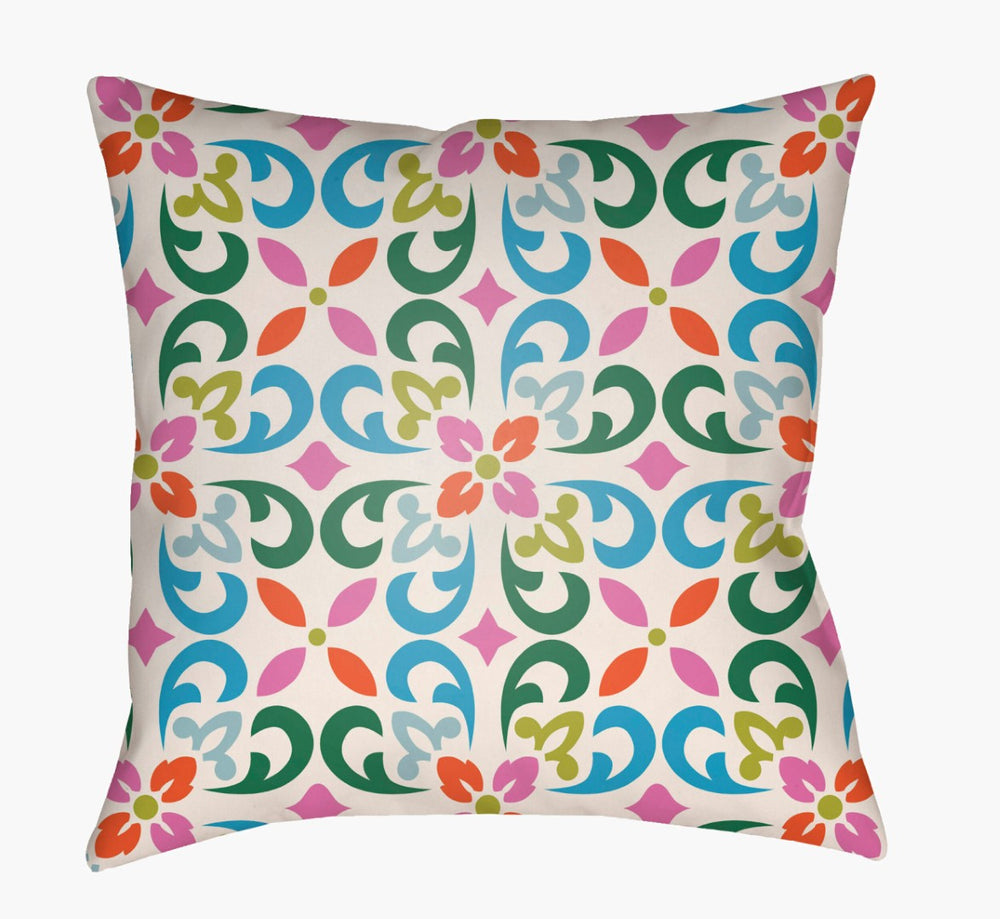 Livabliss Lolita Vintage Woven Polyester Accent Pillow Square Decorative Sofa Throw 20 Inch LOTA1398-2020