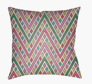 Livabliss Lolita Woven Geometric Square Accent Pillow Modern Polyester Sofa and Bed Decor LOTA1429-1818