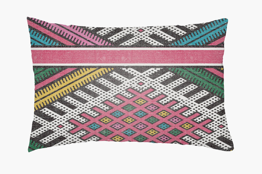 Livabliss Lolita Woven Lumbar Pillow Rustic Textured Polyester Accent for Sofa or Bed LOTA1433-1424