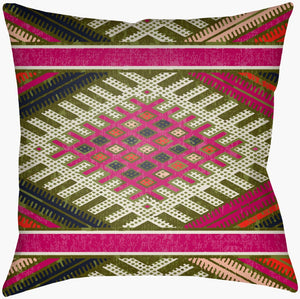 Livabliss Lolita Woven Rustic Square Accent Pillow Polyfill Insert Farmhouse Bohemian Decor LOTA1523-1616