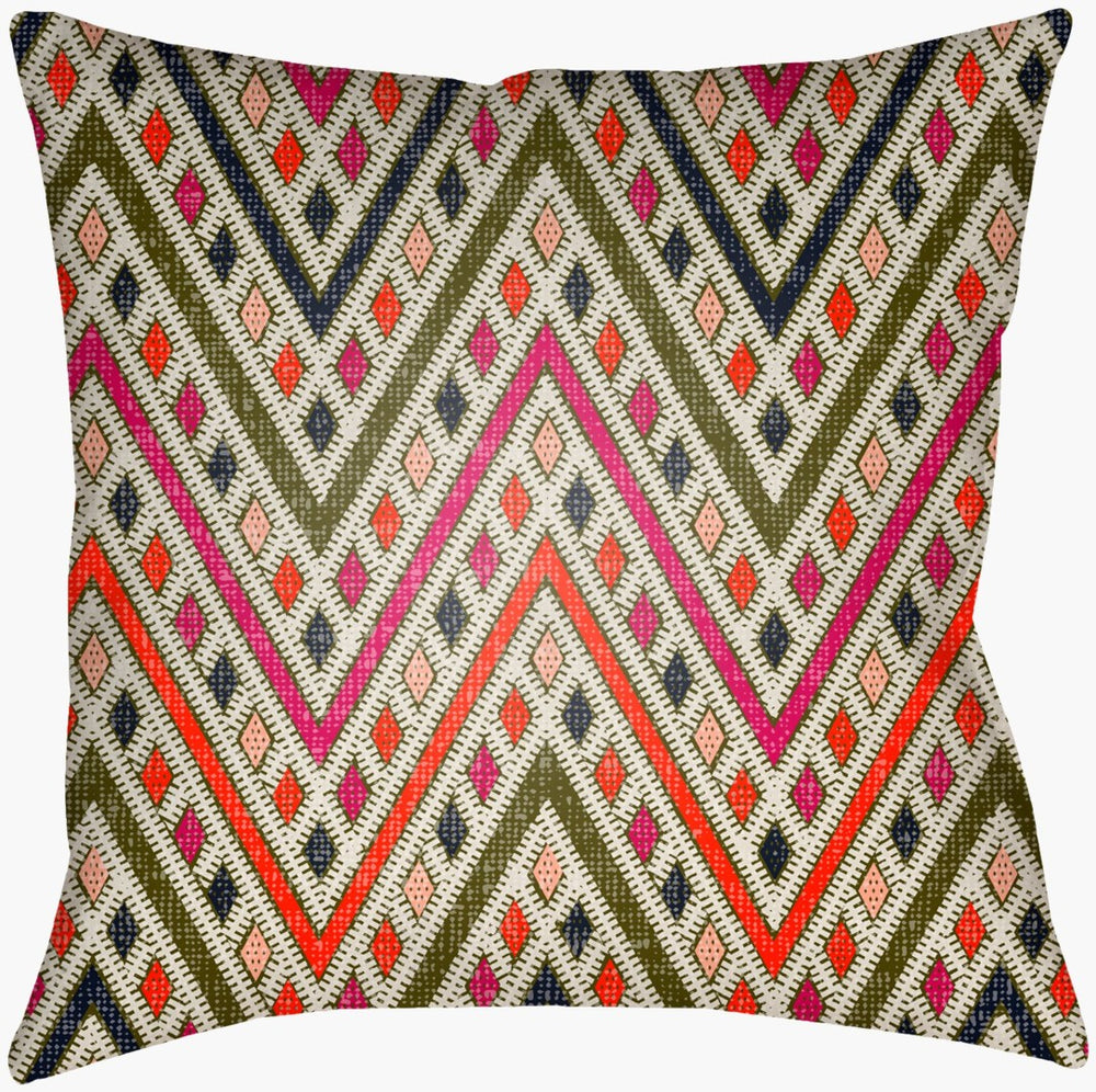 Livabliss Lolita Geometric Woven Square Accent Pillow Polyester Fill for Modern Living Spaces LOTA1533-1616