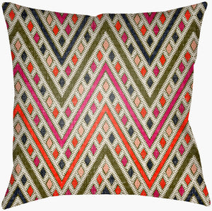 Livabliss Lolita Geometric Woven Square Accent Pillow Polyester Fill for Modern Living Spaces LOTA1533-1616