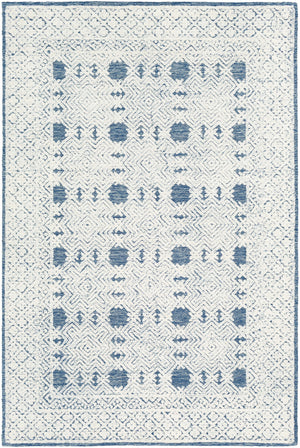 Louvre LOU-2300 12' x 15' Handmade Rug LOU2300-1215  Dark Blue, Cream, Pale Blue Surya