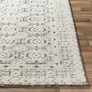 Louvre LOU-2303 12' x 15' Handmade Rug LOU2303-1215  Black, Ivory, Cream Surya