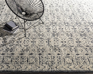 Louvre LOU-2303 12' x 15' Handmade Rug LOU2303-1215  Black, Ivory, Cream Surya