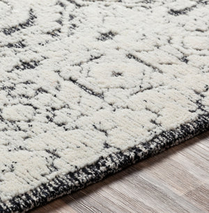 Louvre LOU-2303 12' x 15' Handmade Rug LOU2303-1215  Black, Ivory, Cream Surya