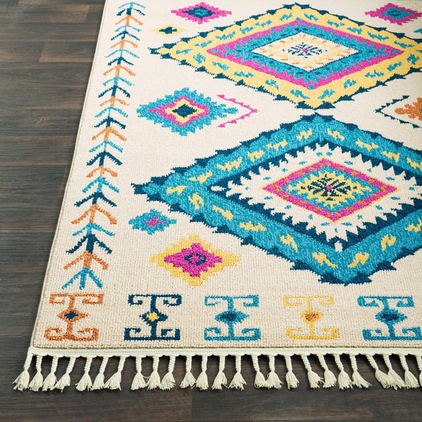 Livabliss Love Fringed Polypropylene Area Rug Transitional Knotwork Pattern for Living Rooms LOV2302-93121
