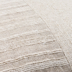 Surya Loomed Luxe Accent Pillow 18"L X 18"W - Luxurious Linen & Viscose, Hand-crafted Comfort For Your Space Beige Linen,Viscose,Viscose,Linen Lox001-1818