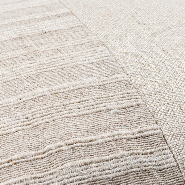 Surya Loomed Luxe Accent Pillow 18"L X 18"W - Luxurious Linen & Viscose, Hand-crafted Comfort For Your Space Beige Linen,Viscose,Viscose,Linen Lox001-1818