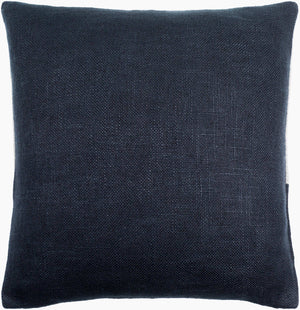 Surya Loomed Luxe Accent Pillow 18"L X 18"W - Luxurious Linen & Viscose, Hand-crafted Comfort For Your Space Ivory Linen,Viscose,Viscose,Linen Lox003-1818p