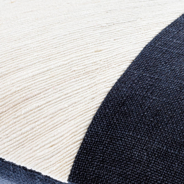 Surya Loomed Luxe Accent Pillow 18"L X 18"W - Luxurious Linen & Viscose, Hand-crafted Comfort For Your Space Ivory Linen,Viscose,Viscose,Linen Lox003-1818p