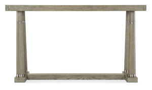 Hooker Furniture Linville Adjustable Norwood Friendship Table In Mink Oak Veneer With Antique Pewter Bands, Expandable 6150-75206-85