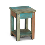 Christopher Knight Home® - Noble House - Meader Boho Handmade Distressed Mango Wood Large Side Table