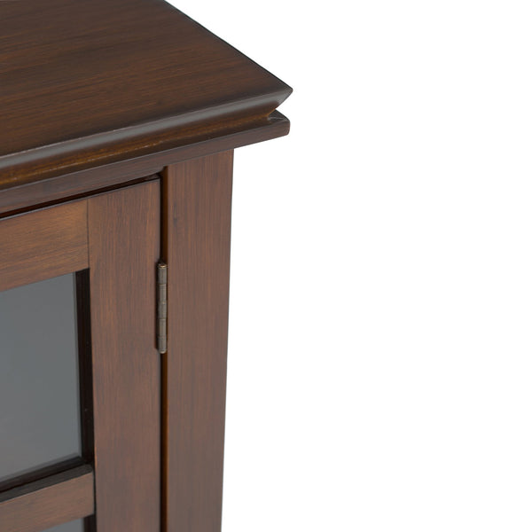 English Elm Artisan Low Storage Cabinet - Handcrafted Solid Wood In Russet Brown - Versatile & Elegant Design B136P159469