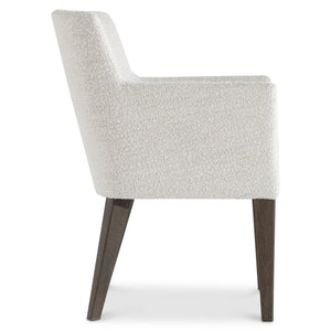Bernhardt Bernhardt Outline Arm Chair — Casual Modern Upholstered Seat With Cassel Oak Legs, Performance Fabric 360544
