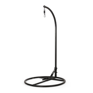 English Elm Durable Freestanding Iron Hanging Chair Stand with Safety Belt for Indoor Outdoor Use 62075.00HNGBLK