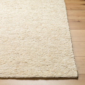 Surya La Palma Hand Knotted Wool Area Rug Minimalist Neutral Warmth for Living Spaces 5' x 7'6" Rectangle LPL2300-576