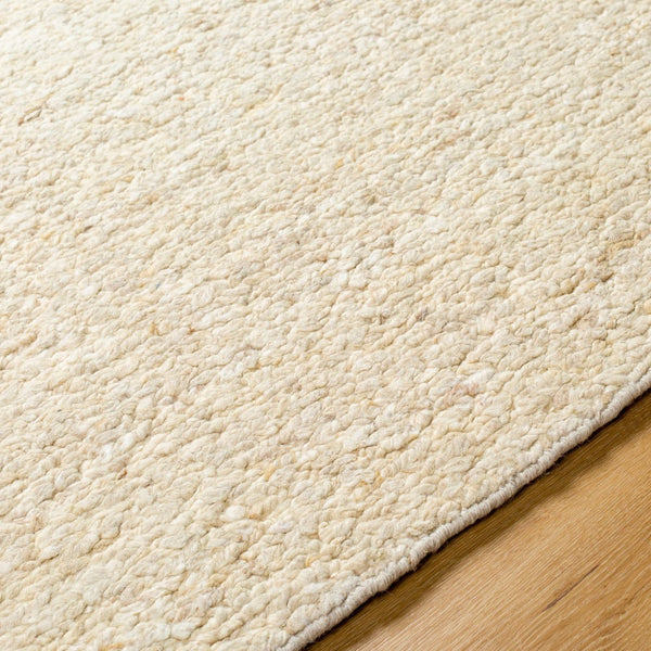 Surya La Palma Hand Knotted Wool Area Rug Minimalist Neutral Warmth for Living Spaces 5' x 7'6" Rectangle LPL2300-576