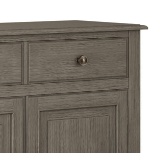 English Elm Connaught Solid Wood Entryway Storage Cabinet – Farmhouse Grey, Timeless Charm & Ample Storage Solution B136P158539