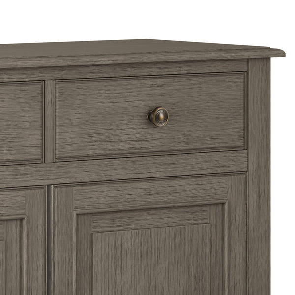 English Elm Connaught Solid Wood Entryway Storage Cabinet – Farmhouse Grey, Timeless Charm & Ample Storage Solution B136P158539