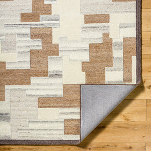 La Puna LPN-2304 9' x 12' Handmade Rug LPN2304-912  Pearl, Ash, Prairie Dust, Khaki, Walnut Surya