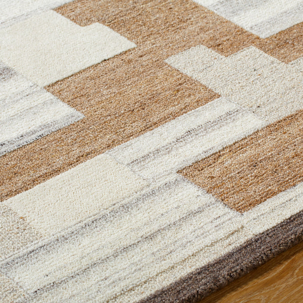 La Puna LPN-2304 9' x 12' Handmade Rug LPN2304-912  Pearl, Ash, Prairie Dust, Khaki, Walnut Surya