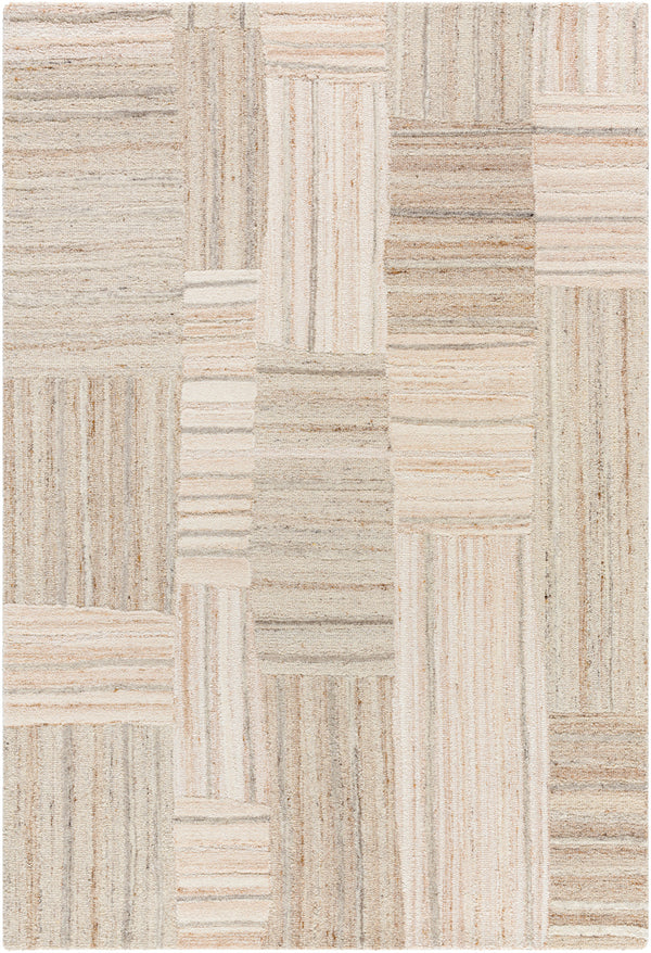 La Puna LPN-2305 9' x 12' Handmade Rug LPN2305-912  Ash, Light Silver, Pearl, Khaki Surya