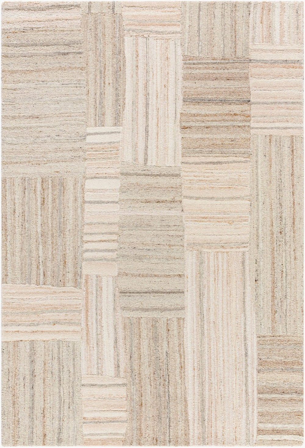 Livabliss La Puna Hand Tufted Wool Area Rug for Entryways Bathrooms and Beside Beds Taupe, Tan 2' x 3' LPN2305-23