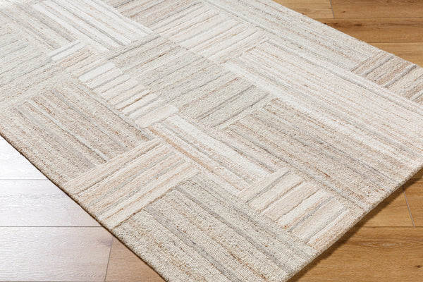 La Puna LPN-2305 9' x 12' Handmade Rug LPN2305-912  Ash, Light Silver, Pearl, Khaki Surya