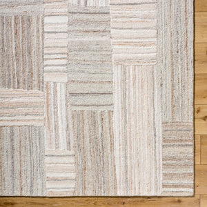 La Puna LPN-2305 9' x 12' Handmade Rug LPN2305-912  Ash, Light Silver, Pearl, Khaki Surya