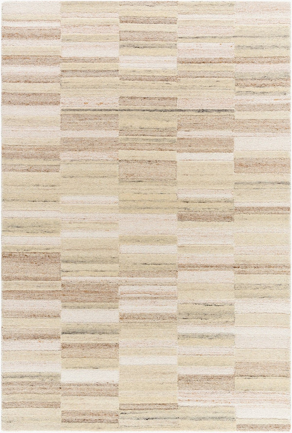 Livabliss La Puna Hand-tufted Wool Accent Rug Artisan Crafted for Entryways and Cozy Spaces Light Gray, Bei 2' x 3' LPN2306-23