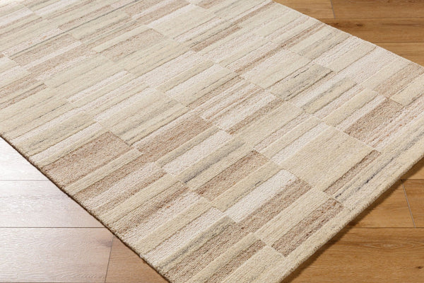 Livabliss La Puna Hand-tufted Wool Accent Rug Artisan Crafted for Entryways and Cozy Spaces Light Gray, Bei 2' x 3' LPN2306-23