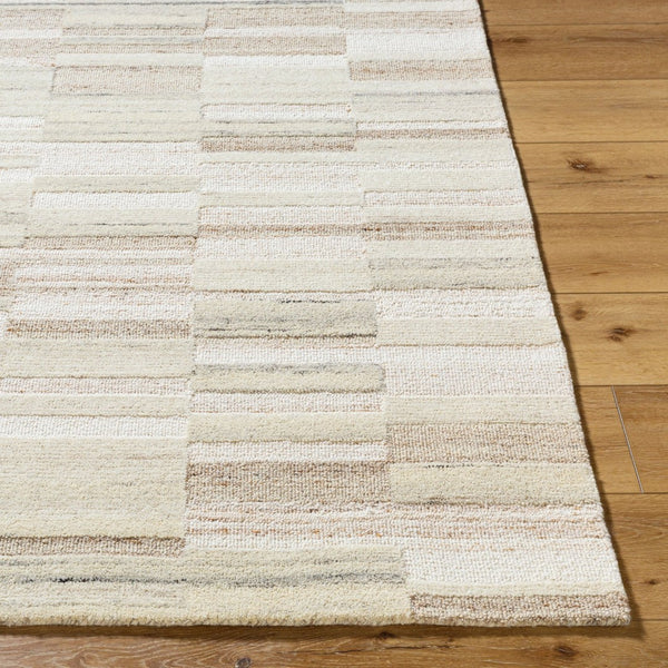 Livabliss La Puna Hand-tufted Wool Accent Rug Artisan Crafted for Entryways and Cozy Spaces Light Gray, Bei 2' x 3' LPN2306-23