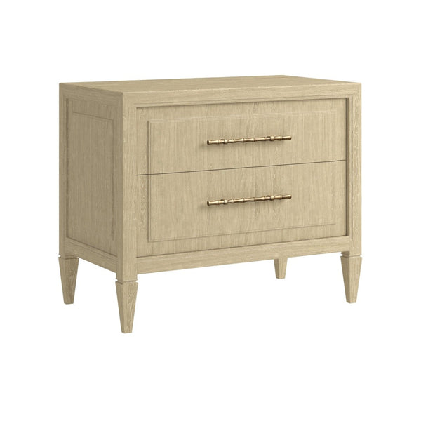 A.R.T. Furniture Eave Modern Two-Drawer Nightstand in Natural Wood Finish - Stylish Storage for Your Bedroom Decor 436141-1825