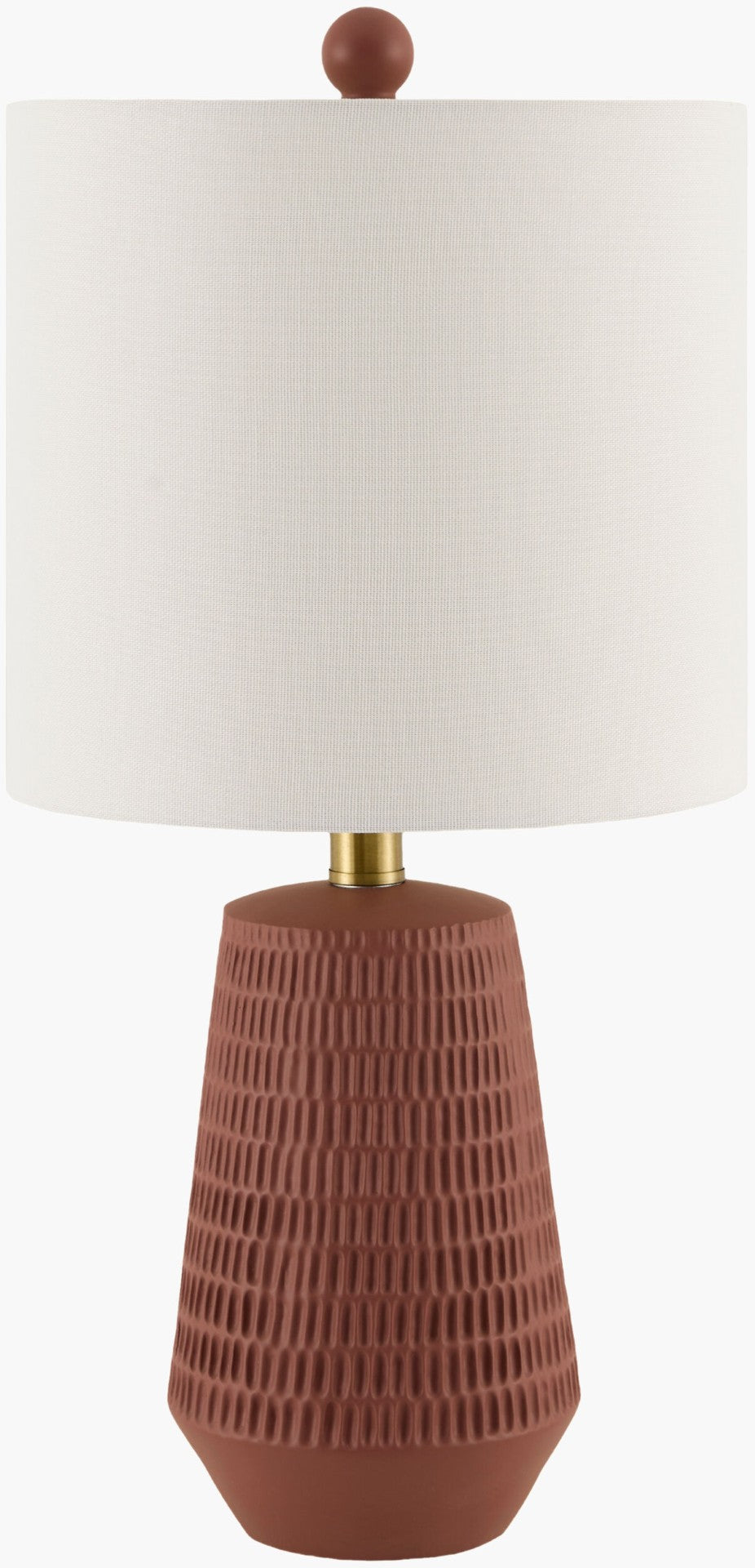 Livabliss Leipzig Rustic Resin Table Lamp with Linen Shade for Farmhouse Bohemian Decor LPZ-003