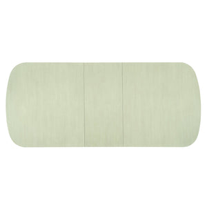 Bernhardt Bernhardt East Hampton Cerused Linen Dining Table With Two 20" Leaves, Two-Pedestal Neo-Traditional Design K1429