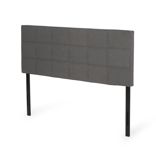 English Elm Christopher Knight Home® - King Linen Upholstered Headboard with Tufted Waffle Stitch, Piped Edges & Adjustable Height, 81" Charcoal grey 66869.00CHARGRY