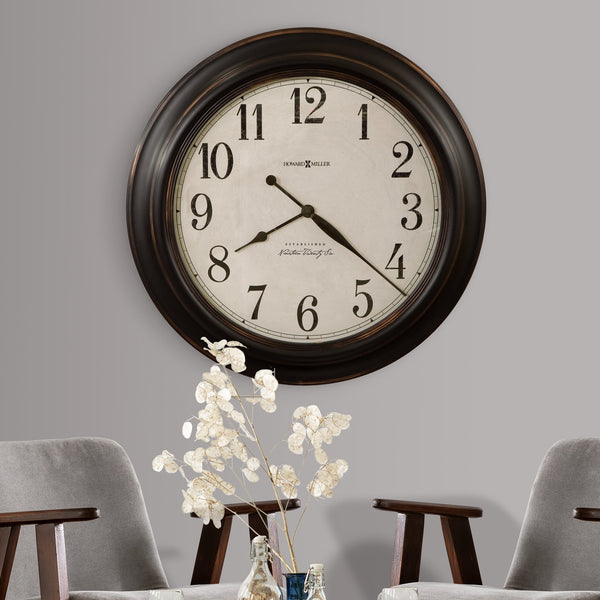 Hekman Furniture 625648 Ashby Wall Clock - Elegant 30-inch Antique Design With Quartz Movement For Timeless Style  Ashby Wall Clock 625648