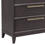 Quincy 6-Drawer Dresser Black with Molasses Finish P375100 Pulaski Furniture