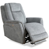 Parker House Linus - Hudson Grey Power Reclining Sofa And Two Recliners Grey 100% Polyester (S) Mlin-311phz-hgy