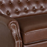 Christopher Knight Home® Noble House Oversize Faux Leather Recliner Dark Brown